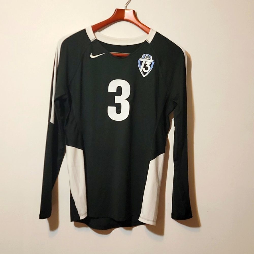 Nike black and white custom jersey